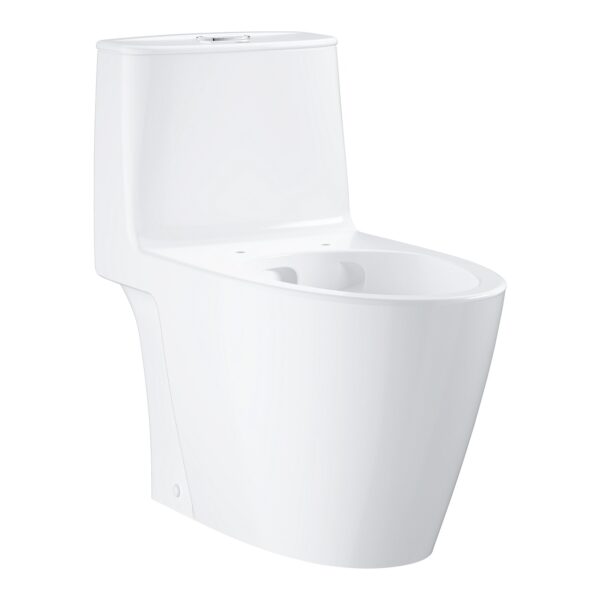 GROHE 39997000 + 101330SH00 BAU CERAMIC FLOOR STANDING ONE PIECE WATER CLOSET WITH SEAT COVER