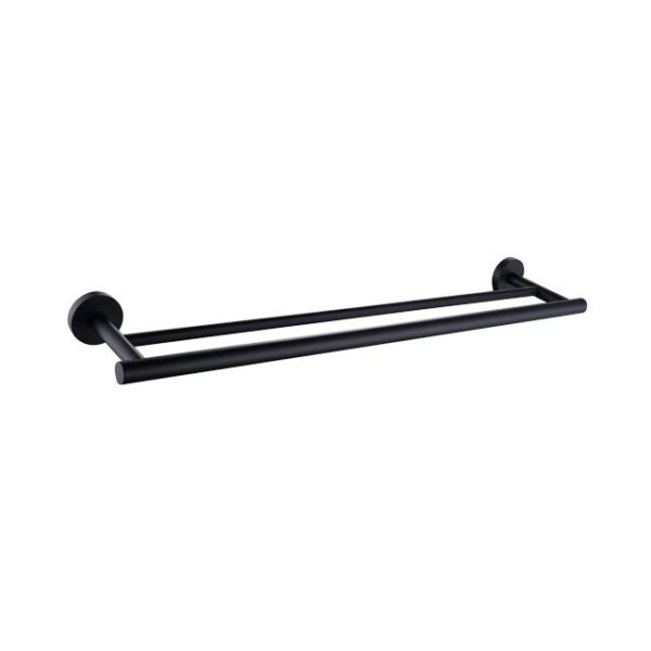 ZAFFIRO PBA-7112BK DOUBLE TOWEL BAR - BLACK
