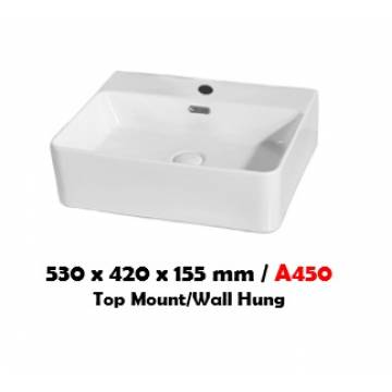 BARON A450 WALL HUNG BASIN