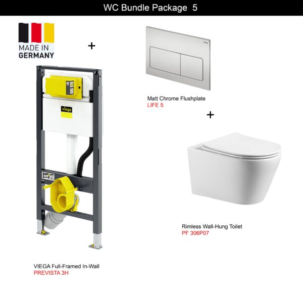 VIEGA PREVISTA 3H FULL-FRAME CONCEAL CISTERN + WC BUNDLE PACKAGE