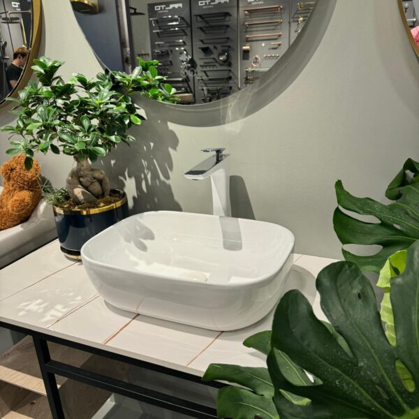 AALTO D1333 COUNTER TOP WASH BASIN - WHITE
