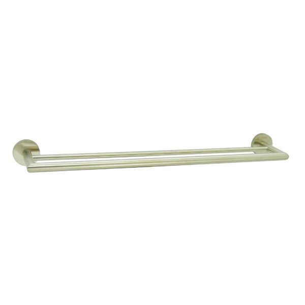FIDELIS FAC-519016-HBG DOUBLE TOWEL BAR (600mm) - BRUSHED GOLD