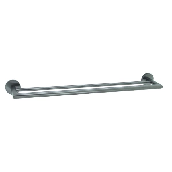 FIDELIS FAC-519016-HGM DOUBLE TOWEL BAR (600mm) – GUN METAL