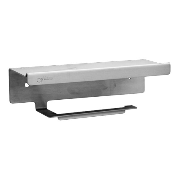 FIDELIS FAC-835013 TOILET PAPER HOLDER w SHELF (250mm) - SATIN