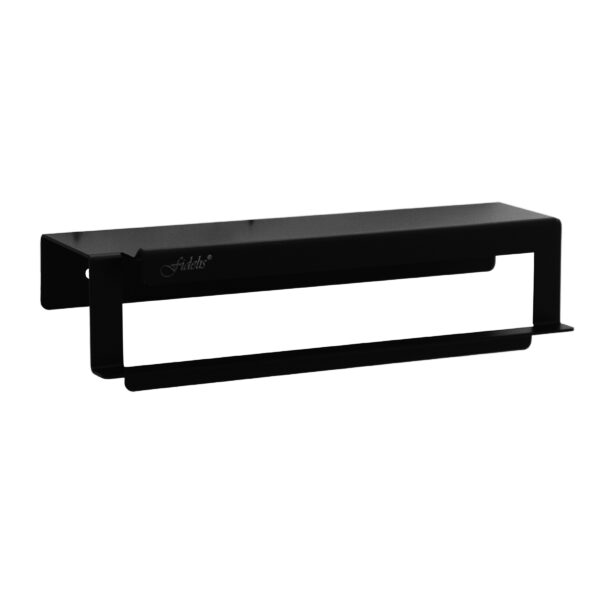 FIDELIS FAC-BK835014 FACE TOWEL HOLDER WITH SHELF - BLACK