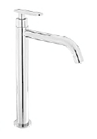 FIDELIS FT-110-4H TALL BASIN TAP (EXTENDED ROUND BODY/SPOUT FLATHANDLE)