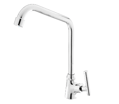 FIDELIS FT-129-3T "T" SPOUT ROD HANDLE KITCHEN SINK TAP - CHROME