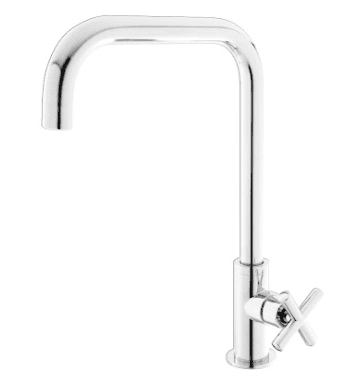 FIDELIS FT-150-8L "L" SPOUT CROSS ROD HANDLE KITCHEN SINK TAP - CHROME