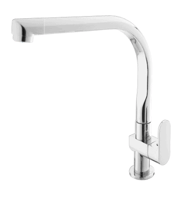 FIDELIS FT-159-0L "L" SPOUT PAN FLAT HANDLE KITCHEN SINK TAP - CHROME