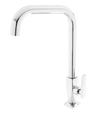 FIDELIS FT-169-4L "L" SPOUT FLAT HANDLE KITCHEN SINK TAP - CHROME