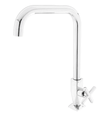 FIDELIS FT-169-8L "L" SPOUT CROSS ROD HANDLE KITCHEN SINK TAP - CHROME