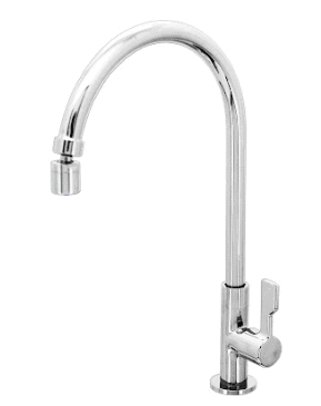FIDELIS FT-219-1GSA NEX LEVER HANDLE KITCHEN SINK TAP WITH SWIVEL - CHROME