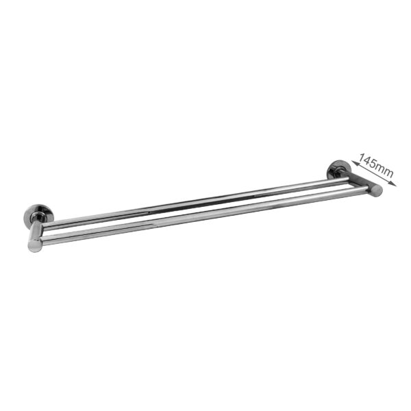 FIDELIS FT-6677 DOUBLE TOWEL BAR (875mm) – CHROME