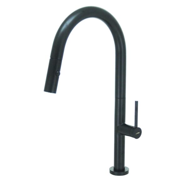 FIDELIS FT-67B5C-BK PULL-OUT DUAL FUNCTION WASH HEAD KICTHEN SINK TAP – MATT BLACK