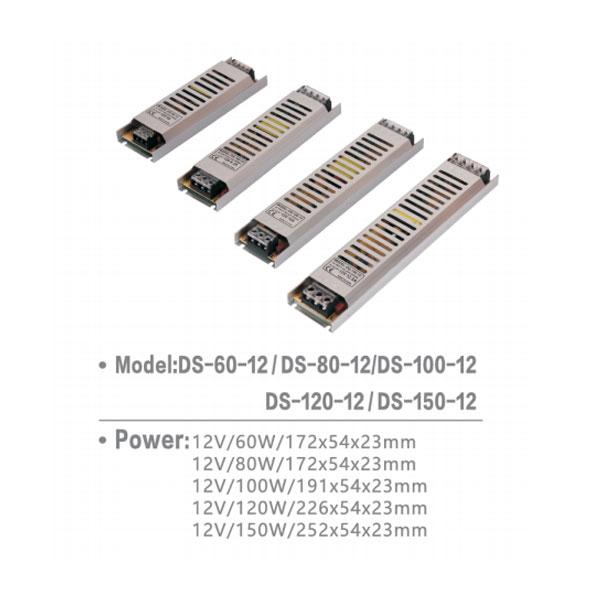 SKL-LUCE DS-60-12 / DS-80-12 / DS-100-12 / DS-120-12 / DS-150-12 LED STRIP DRIVER