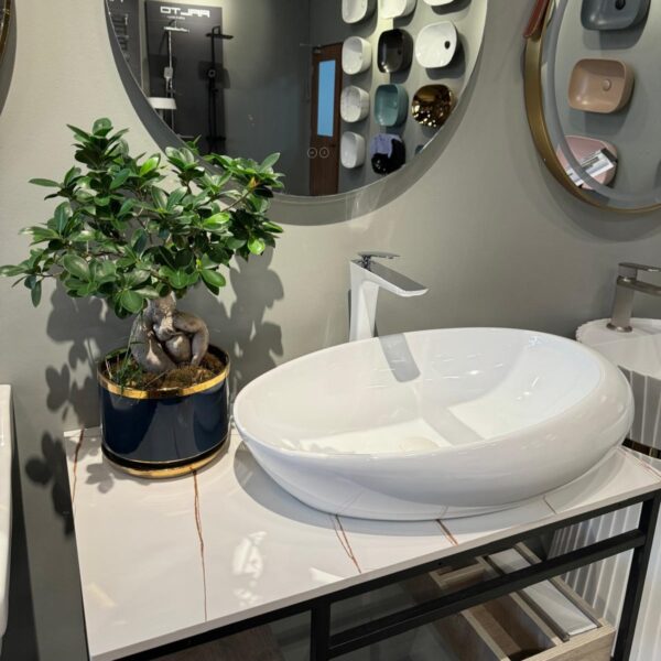 AALTO K370 COUNTER TOP WASH BASIN - WHITE