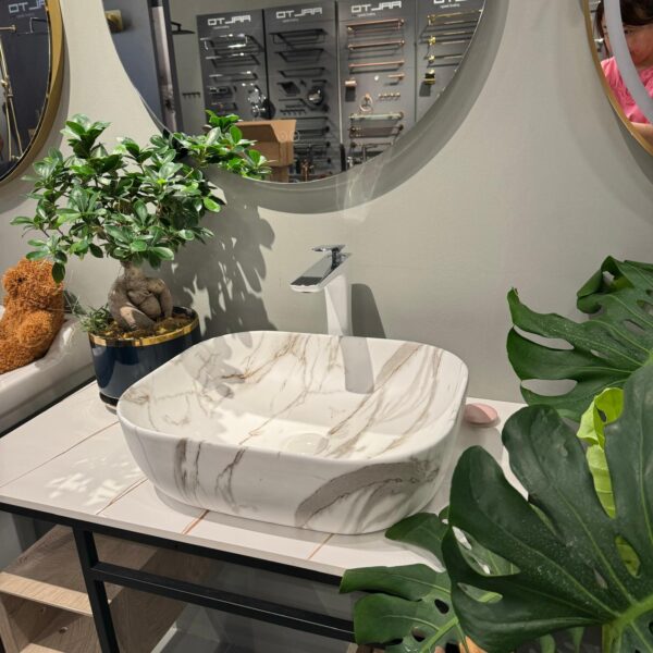 AALTO K397-A0087M COUNTER TOP WASH BASIN - MATTE MARBLE WHITE