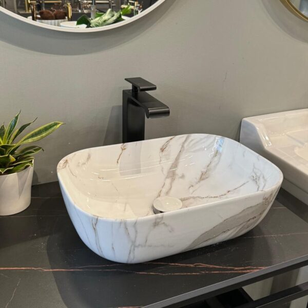 AALTO K397AG94A COUNTER TOP WASH BASIN - GLOSSY MARBLE WHITE