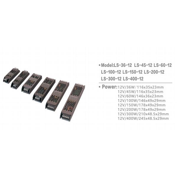 SKL-LUCE LS-36-12 LS-45-12 LS-60-12 LS-100-12 LS-150-12 LS-200-12 LS-300-12 LS-400-12 LED STRIP DRIVER