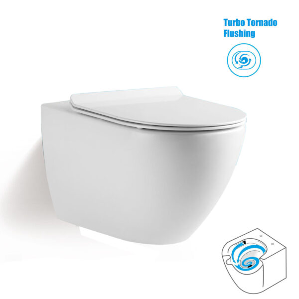 MAGNUM WC-M905 WALL HUNG WATER CLOSET + UREA SEAT COVER (TORNADO)
