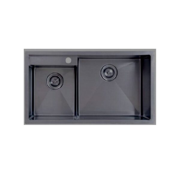 MONIC MBX-750 BLACK STEEL UNDERMOUNT SS SINK