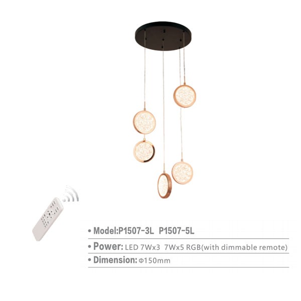 SKL-LUCE P1507-3L P1507-5L HANGING LIGHT