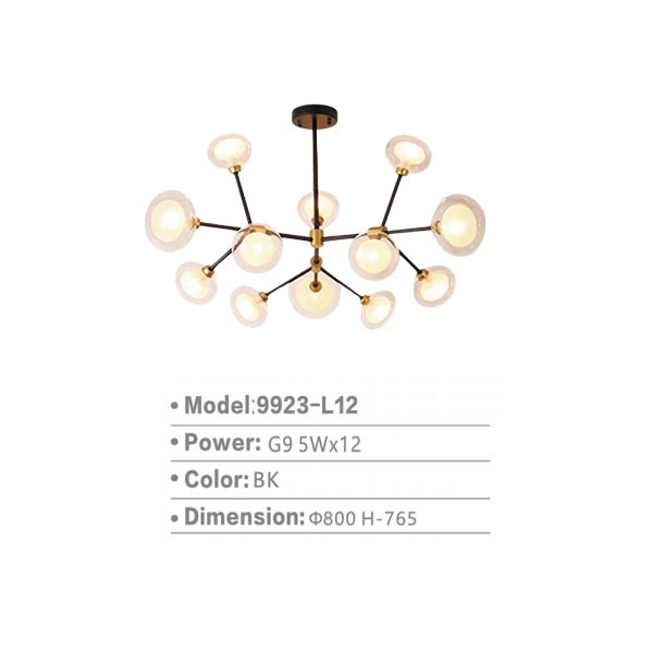 SKL-LUCE 9923-L12 HANGING LIGHT