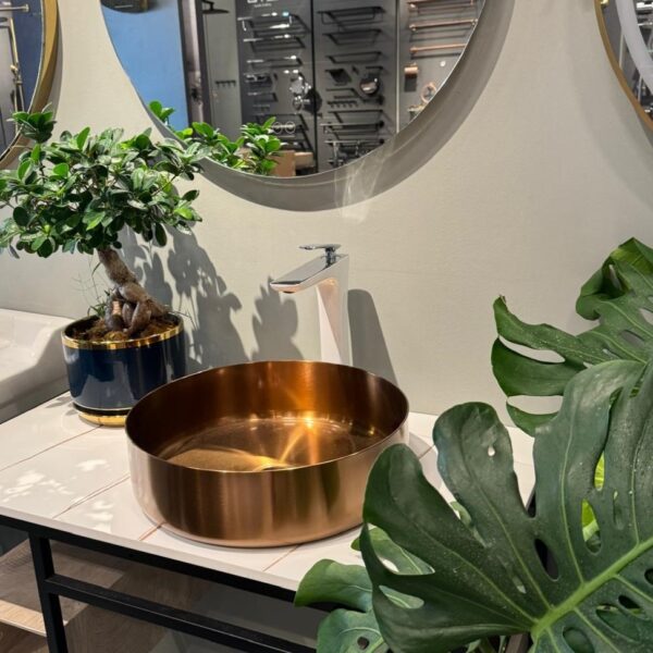 AALTO S4002 COUNTER TOP WASH BASIN - MATTE ROSE GOLD