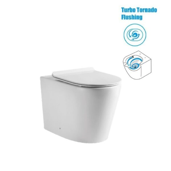 MAGNUM WC-909 FLOOR STANDING BACK TO WALL WATER CLOSET + UREA SEAT COVER (TORNADO)