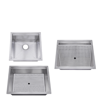 MONIC TCS-600 SINK+COVER UNDERMOUNT SS SINK