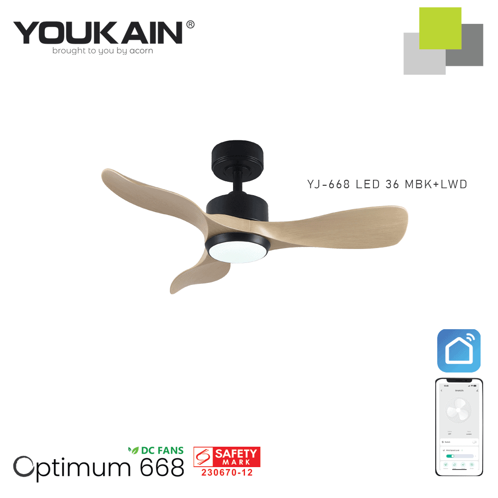 YJ-668 LED 36 MBK+LWD