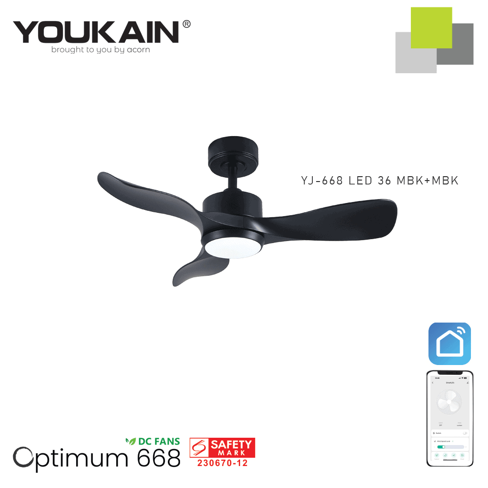 YJ-668 LED 36 MBK+MBK