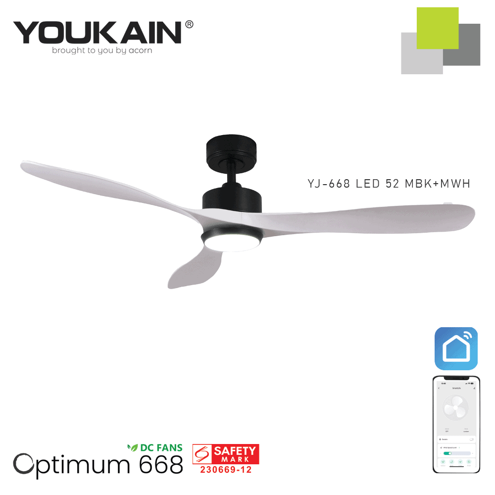 YJ-668 LED 52 MBK+MWH